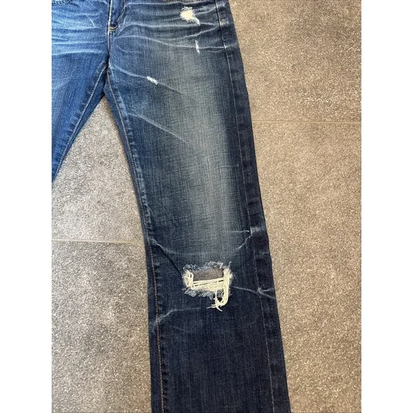 Adriano Goldschmied Jeans Womens 25 R Blue Tomboy Boyfriend Dark Wash Denim - Picture 7 of 16